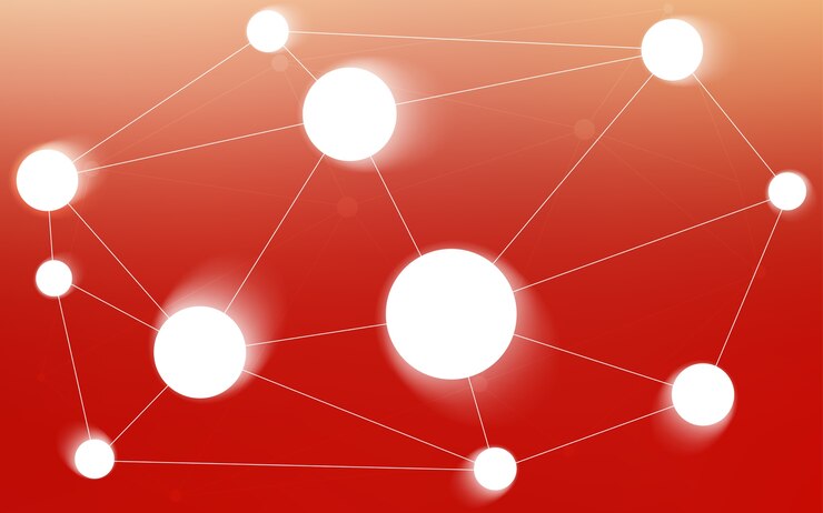 Vector fondo de vector rojo claro con burbujas