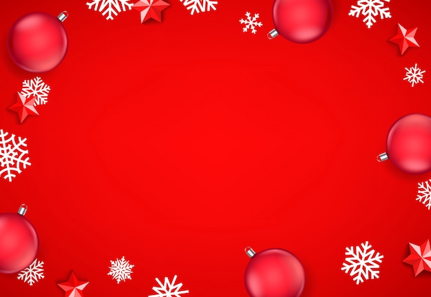 Fondo de vector rojo de vacaciones de invierno