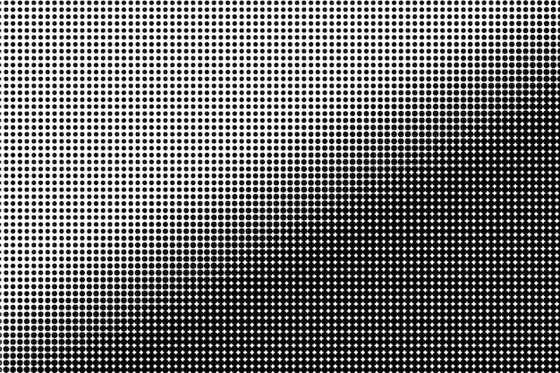 Fondo de vector de semitono abstracto forma de puntos blancos y negros
