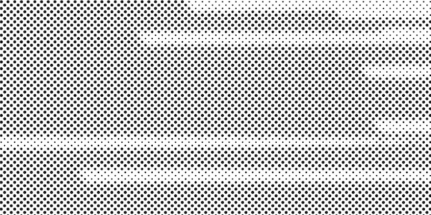 Fondo de vector de semitono abstracto forma de puntos blancos y negros