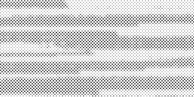 Fondo de vector de semitono abstracto forma de puntos blancos y negros