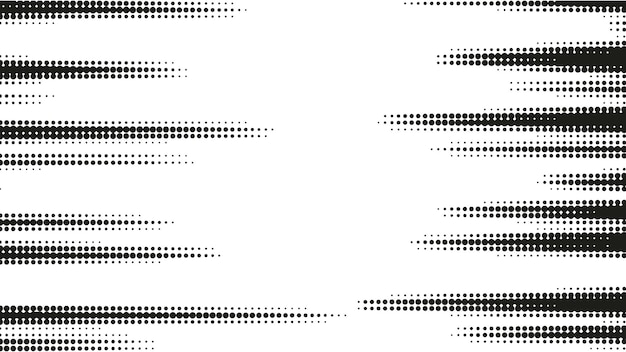 Fondo de vector de semitono abstracto forma de puntos blancos y negros