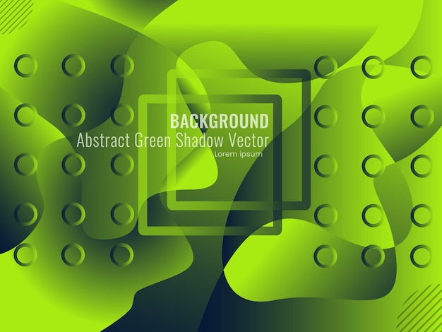 fondo de vector de sombra verde abstracto