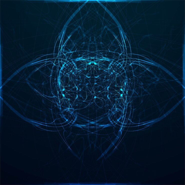 Vector fondo de vector de tecnología azul moderno