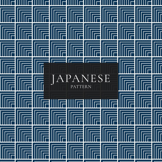 Fondo de vector de textura de diseño de patrones sin fisuras geométricas japonesas