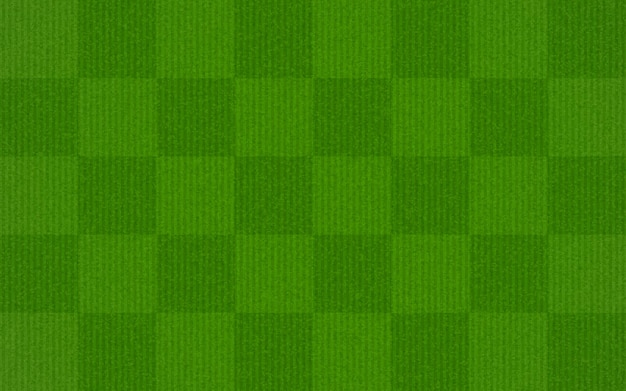 Fondo de vector de textura de hierba verde campo con patrón de cuadrados superficie para ajedrez o fútbol