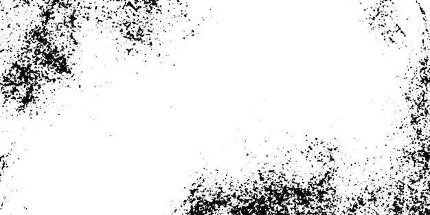 Fondo de vector de textura negra detallada antigua grunge