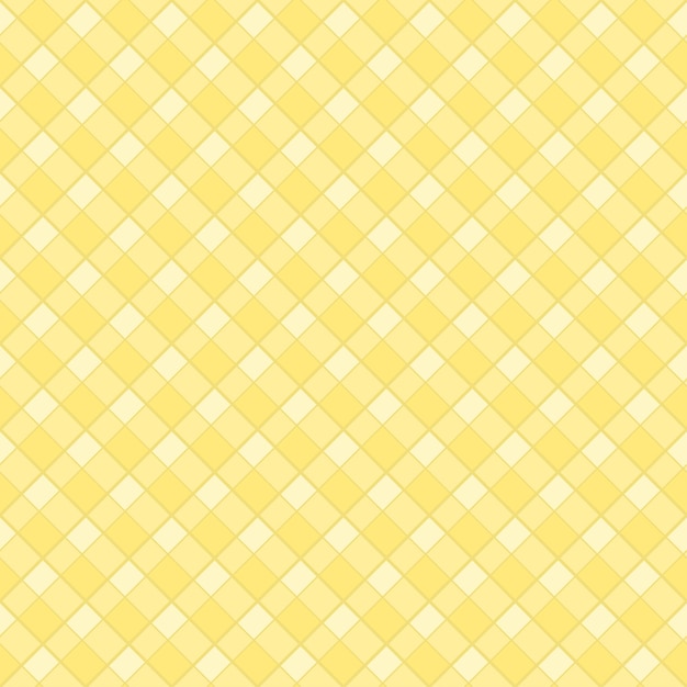 Vector fondo de vector de textura de tela escocesa de paño de tabla de cuadros diagonales amarillo