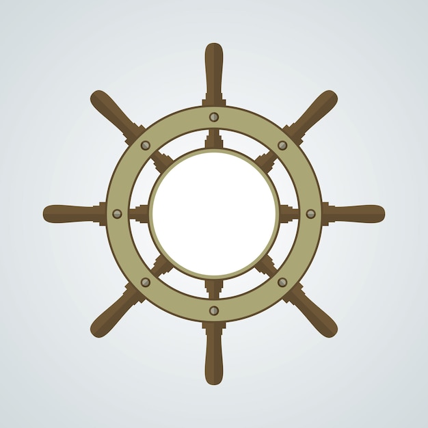 Fondo de vector de timón de barco