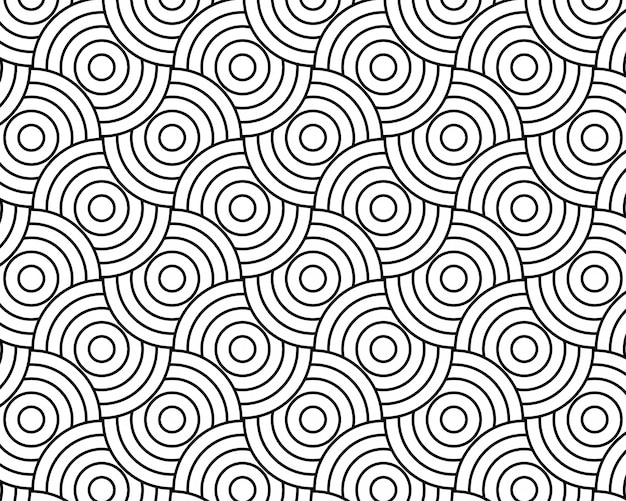 Fondo de vector de tono abstracto círculo blanco y negro