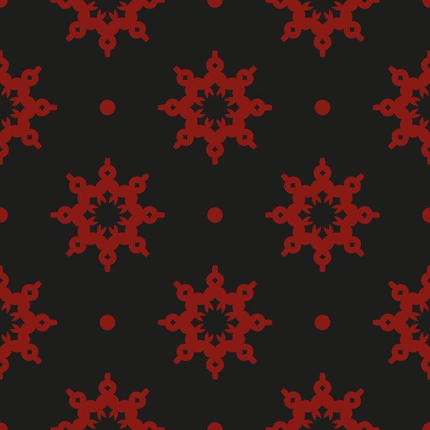 Fondo de vector transparente abstracto negro y rojo chino Fondo de pantalla en una plantilla de estilo vintage Elemento floral indio Adorno para embalaje de tela de papel tapiz
