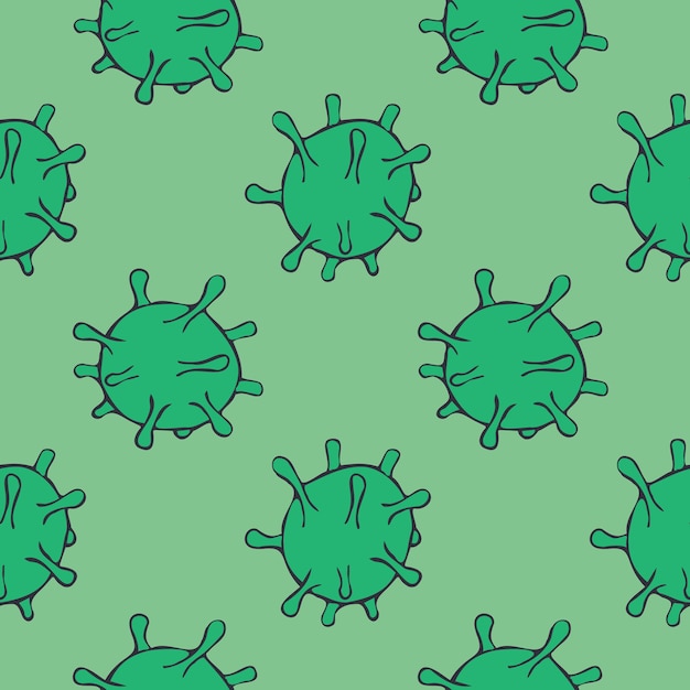 Fondo de vector transparente con una célula de virus pandémico