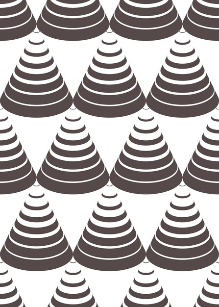 Fondo de vector transparente de conos op art, patrón de ilusión óptica de mosaico repetido, textil o papel de regalo, fondo de página web o papel tapiz.