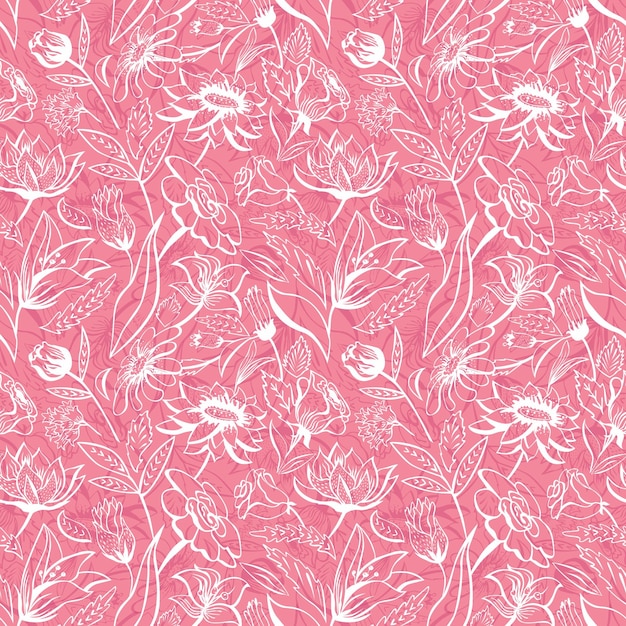 Fondo de vector transparente con elegantes flores blancas