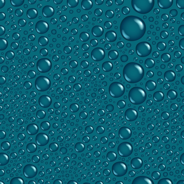 Fondo de vector transparente de gotas de agua