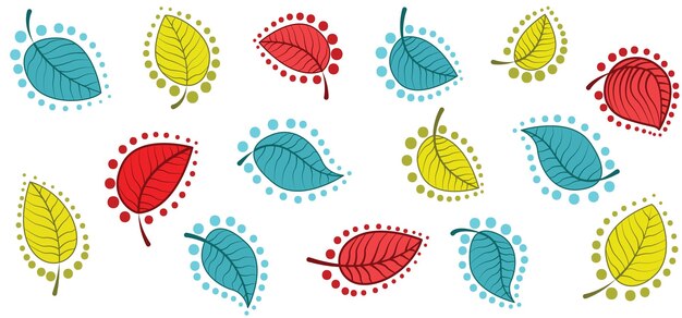 Fondo de vector transparente con hojas