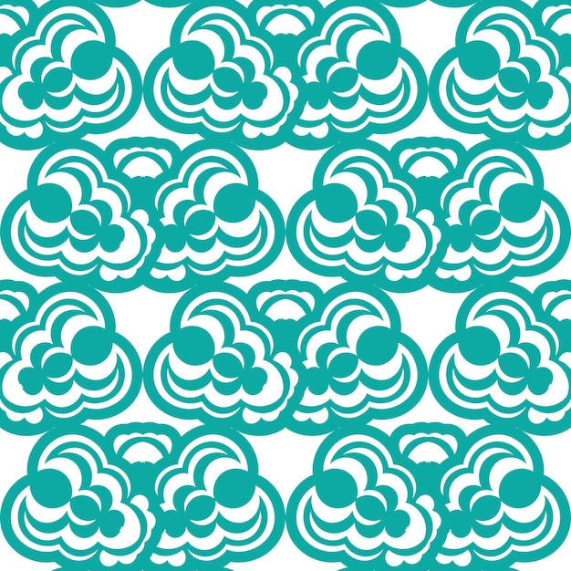 Fondo de vector transparente oriental Fondo de pantalla en un patrón de estilo barroco Elemento floral azul bebé Adorno para embalaje de tela de papel tapiz y papel Ilustración de vector de estilo simple