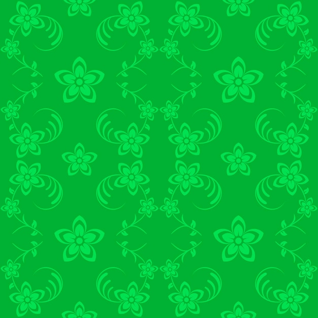 Fondo de vector transparente verde con ilustración de flores