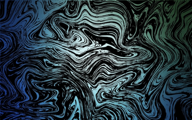 Fondo de vector verde azul oscuro con cintas dobladas