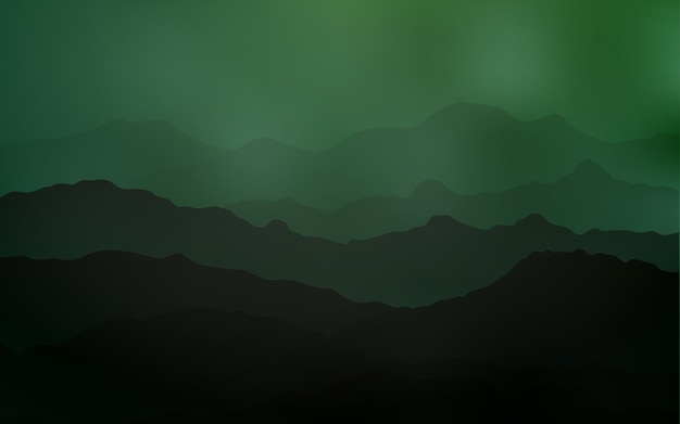 Fondo de vector verde claro con formas de lava