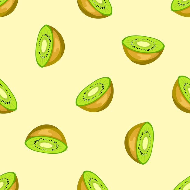 Vector fondo de vector verde kiwi sin patrón