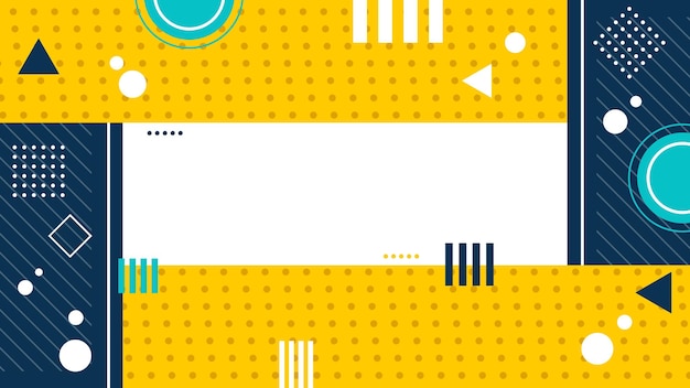 Fondo de vectores geométricos planos coloridos para la diapositiva de fondo