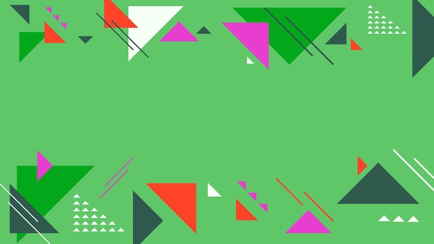 Fondo de vectores geométricos planos coloridos para la diapositiva de fondo