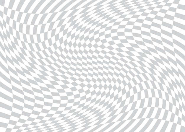 Fondo vectorial abstracto con cuadrados curvos Ilustración de patrones geométricos con diseño retro