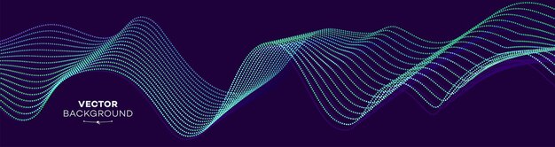 Fondo vectorial abstracto de estilo neón de moda