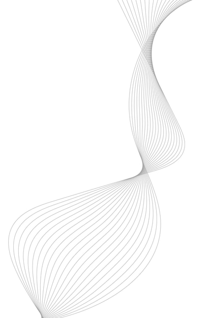 Fondo vectorial abstracto con líneas onduladas grises EPS10