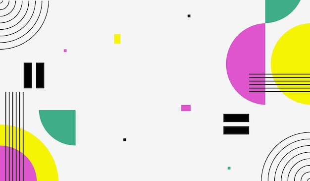 Fondo vectorial abstracto moderno y limpio con formas y líneas