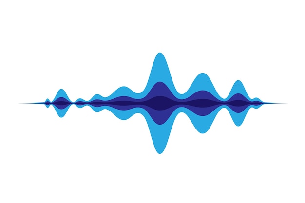 Vector fondo vectorial abstracto de las ondas sonoras
