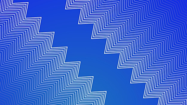 Fondo vectorial abstracto con patrón zigzag blanco y azul