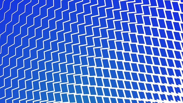 Fondo vectorial abstracto con patrón zigzag blanco y azul