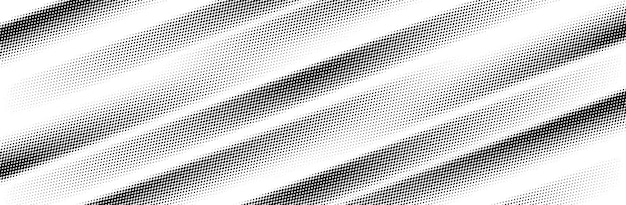 Fondo vectorial abstracto de puntos de medio tono negro y blanco