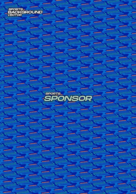 Fondo vectorial azul divertido para la textura del patrón de sublimación de la camiseta deportiva