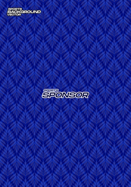 Vector fondo vectorial azul de hoja para la textura del patrón de sublimación de la camiseta deportiva