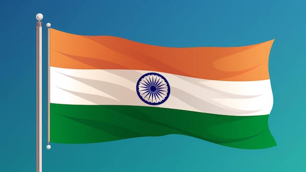 Fondo vectorial de la bandera de la India