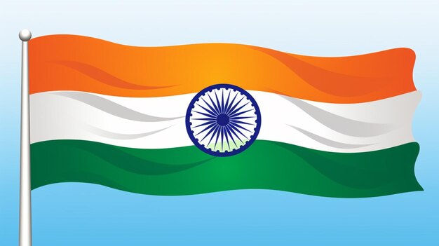 Vector fondo vectorial de la bandera de la india