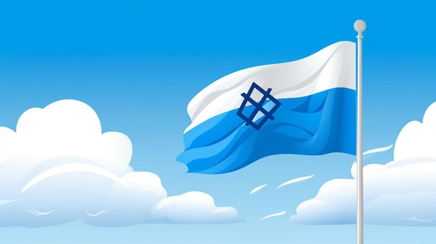 Vector fondo vectorial de la bandera de israel