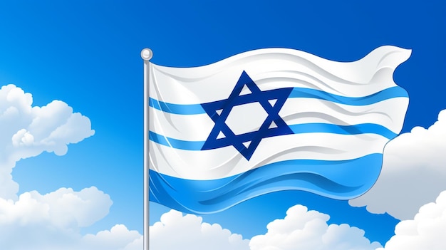 Fondo vectorial de la bandera de israel