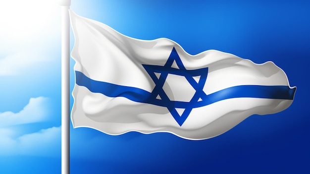 Vector fondo vectorial de la bandera de israel