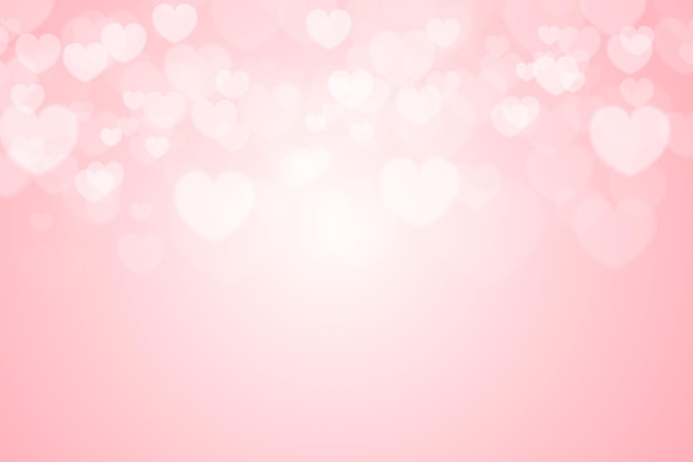Fondo vectorial de bokeh rosado abstracto