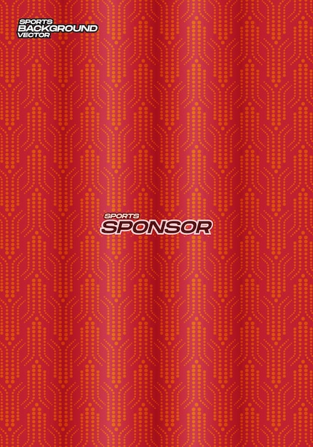 Fondo vectorial Círculo rojo amarillo Motivo para la textura del patrón de sublimación de la camiseta deportiva
