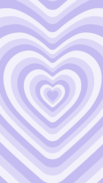 Fondo vectorial de un corazón púrpura