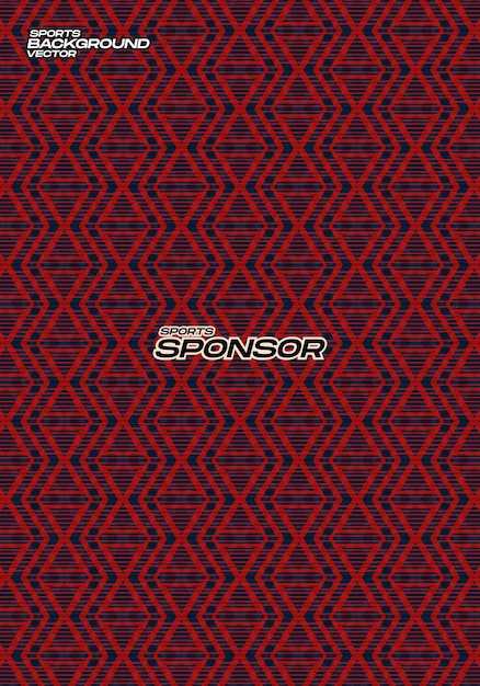 Fondo vectorial sin costuras rojo negro para el deporte jersey sublimación patrón textura