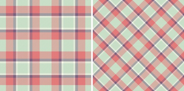 Fondo vectorial sin costuras de textura de tela de patrón con un cheque de tartan a cuadros de textil