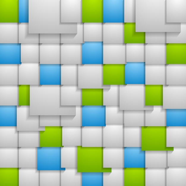 Fondo vectorial de cuadrados abstractos