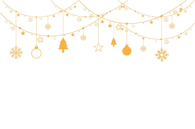 Fondo vectorial decorativo con copos de nieve Decoración de Navidad y Año Nuevo