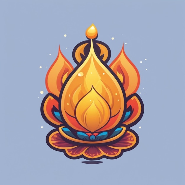 Vector el fondo vectorial de dibujos animados de diwali